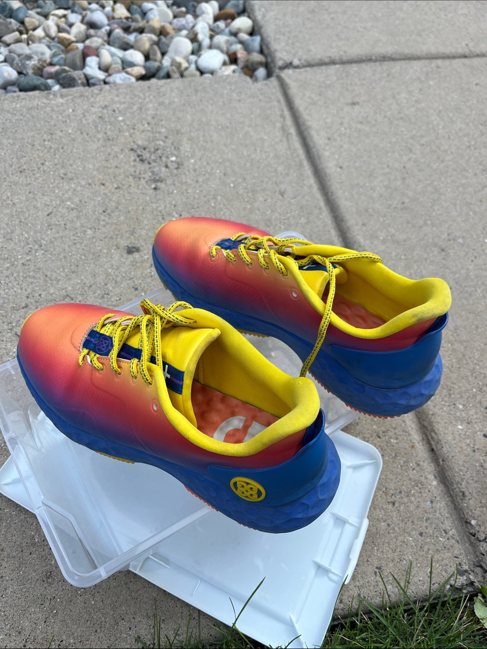 G/FORE Gradient Blue-Yellow-Red GOLF Shoes